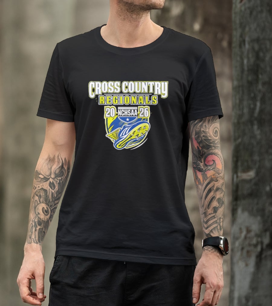 Cross Country Regionals 2026 North Carolina Running Event Crest T-Shirt
