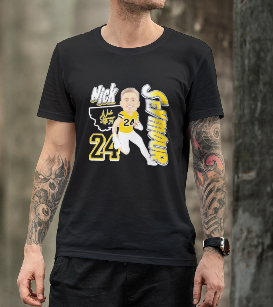 Nick Seymour Montana State Bobcats 2026 Player 24 Caricature T-Shirt