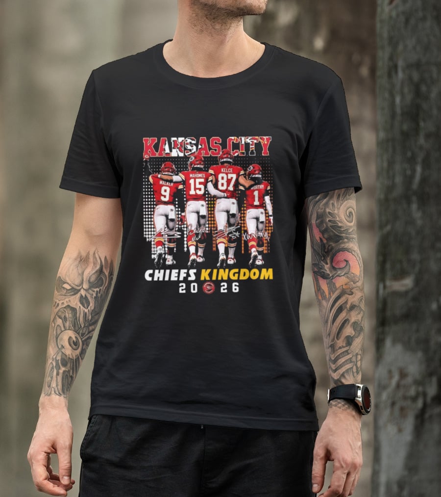 Kansas City Chiefs Kingdom 2026 Mahomes Kelce Walker Worthy T-Shirt