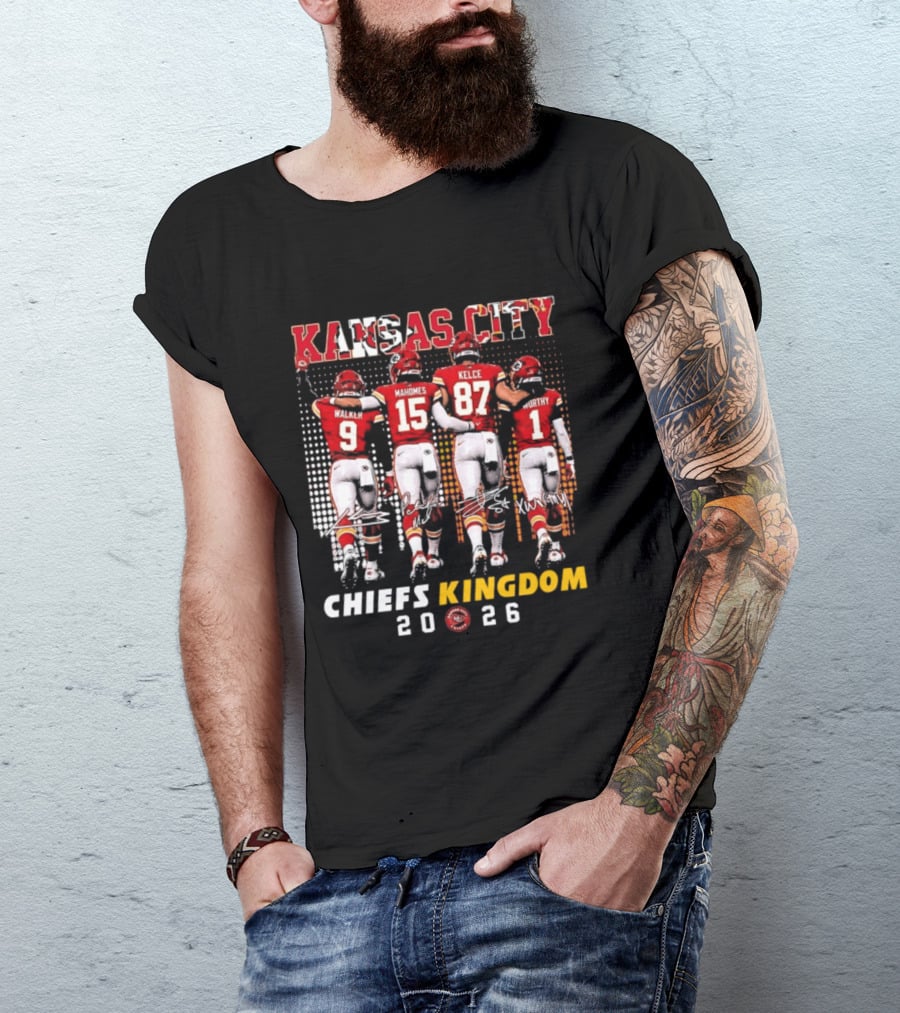 Kansas City Chiefs Kingdom 2026 Mahomes Kelce Walker Worthy T-Shirt