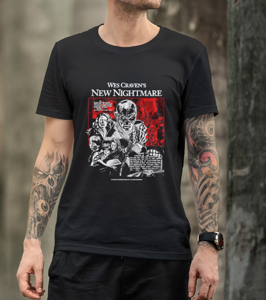 Wes Craven's New Nightmare Freddy Krueger Iconic Horror Movie T-Shirt
