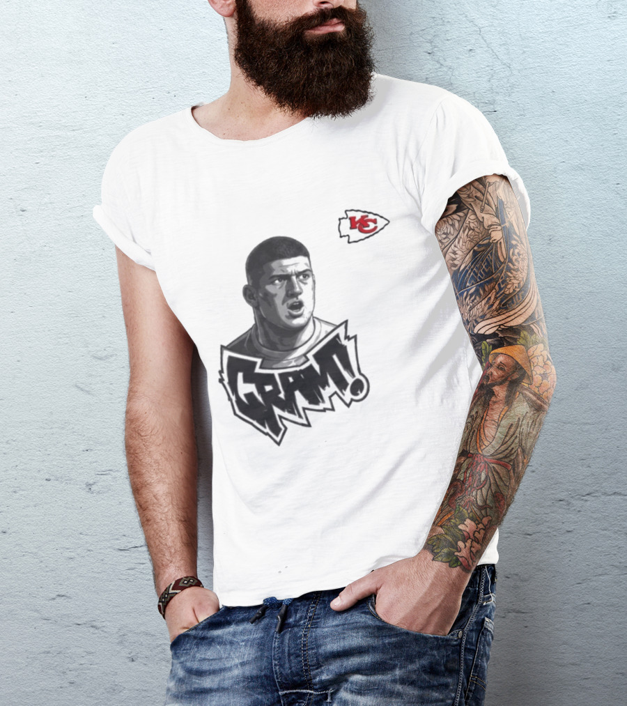 George Karlaftis GRM KC Chiefs Football Player T-Shirt