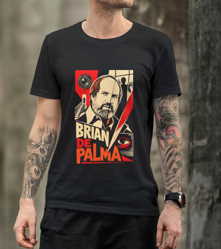 Brian De Palma The Camera Never Tells The Whole Truth Retro Film Noir T-Shirt