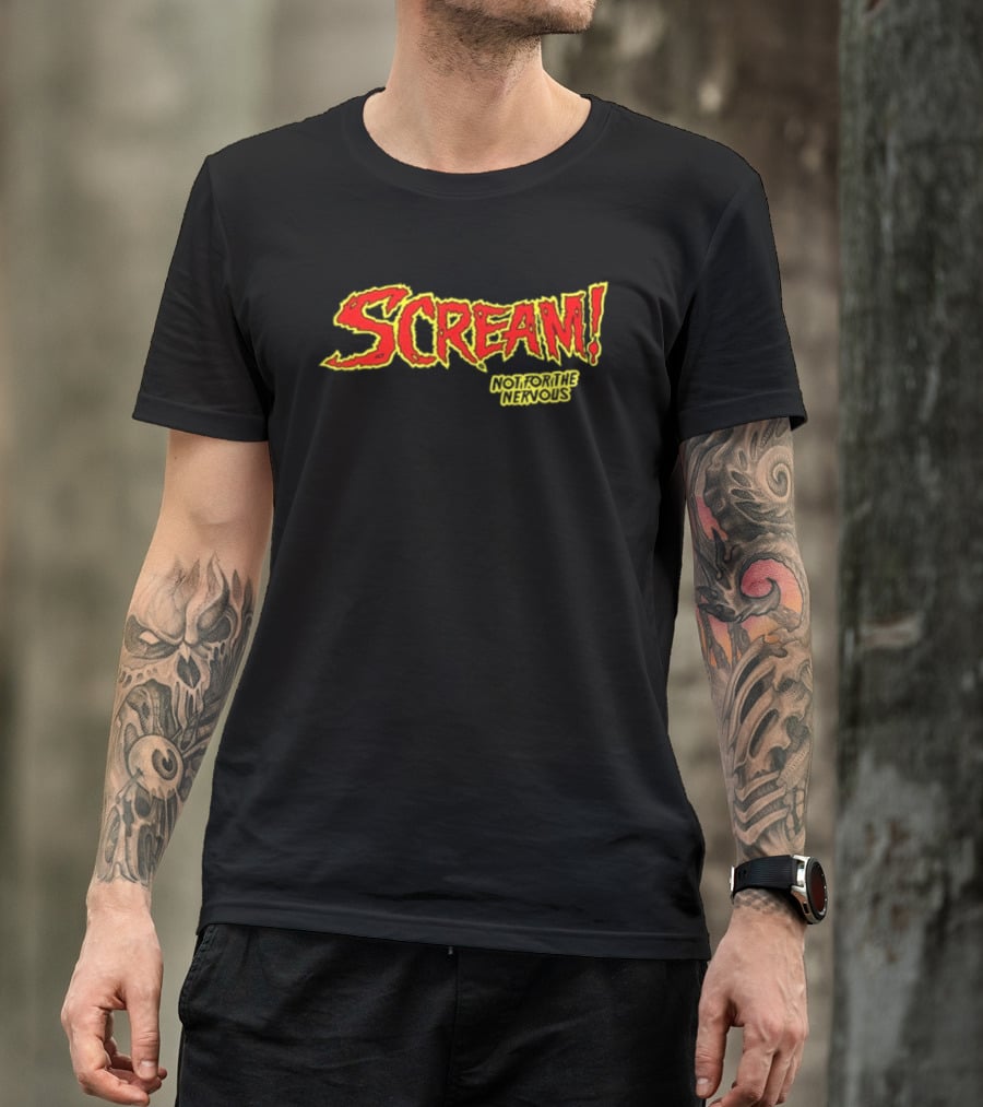 Scream Holiday Special Not For The Nervous Creepiest Special Ever Be Warned 2 Sided T-Shirt