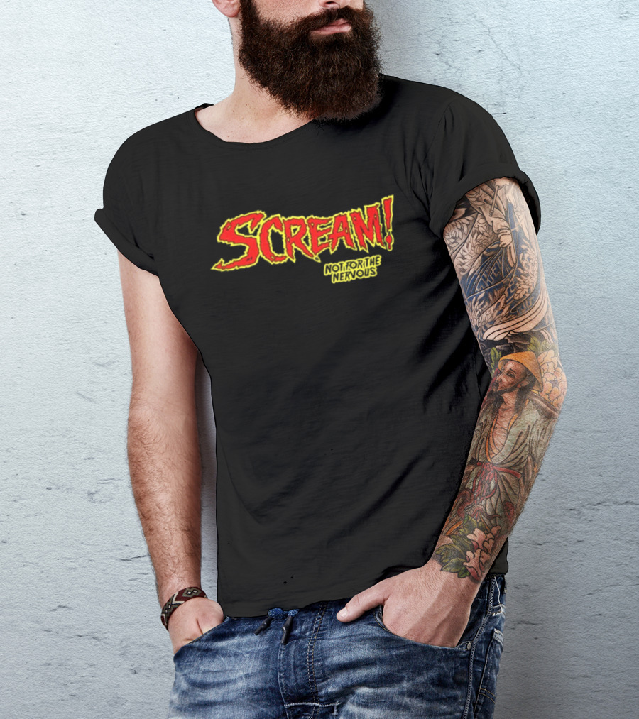 Scream Holiday Special Not For The Nervous Creepiest Special Ever Be Warned 2 Sided T-Shirt