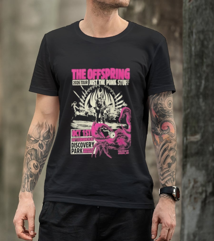 The Offspring Just The Punk Stuff Aftershock Festival 2026 Discovery Park Sacramento Oct 1st T-Shirt
