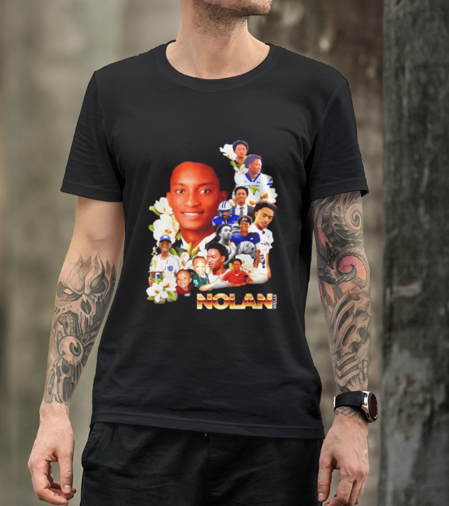 Justice For Nolan Wells 2026 Memorial Collage T-Shirt