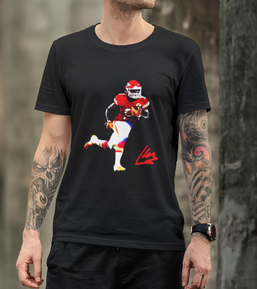 Kenneth Walker III Kansas City Chiefs Running Back Action Play T-Shirt