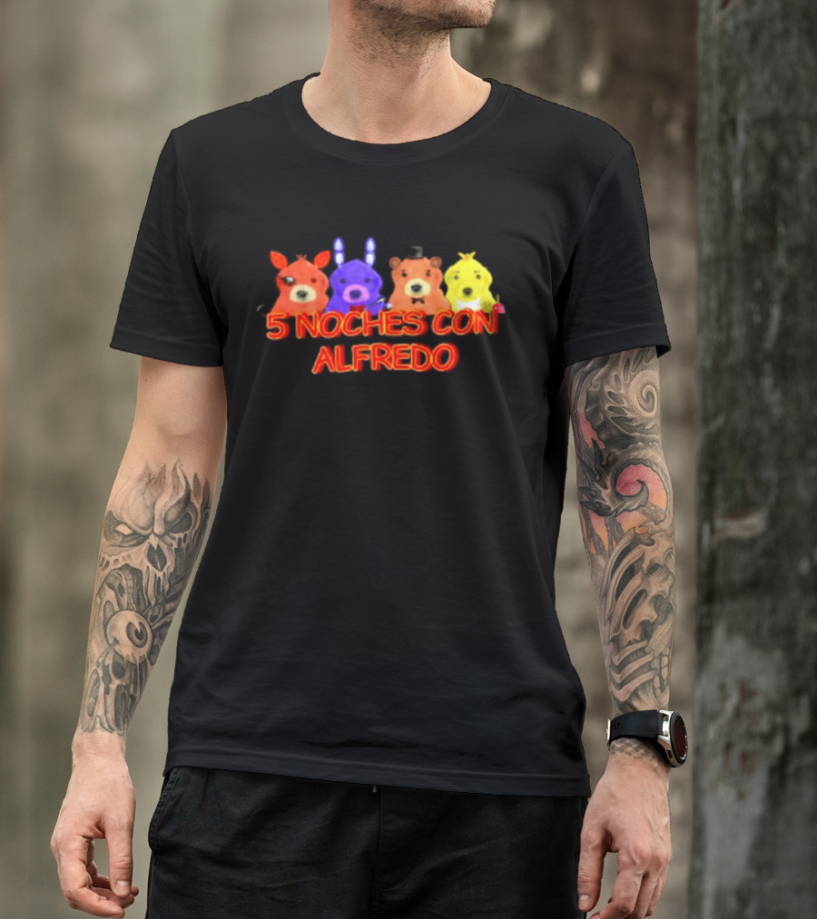 5 Noches Con Alfredo Five Nights At Freddy's Characters T-Shirt