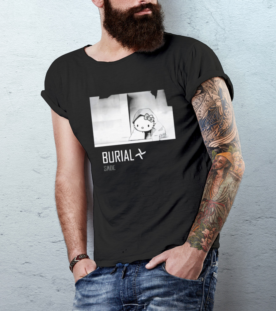 Burial Hello Kitty Sade Electronic Dubstep Cartoon T-Shirt