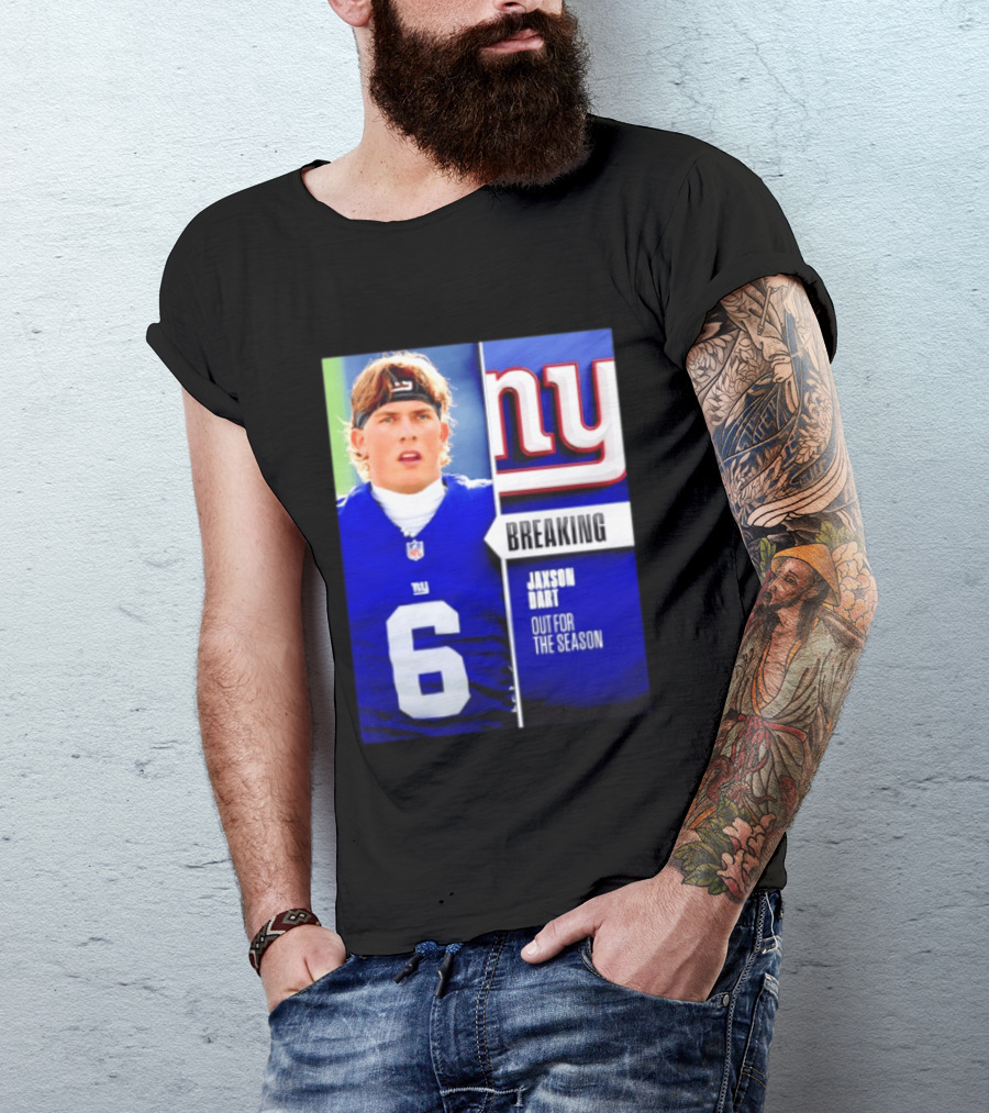 New York Giants Jaxson Dart Breaking Out For The Season T-Shirt