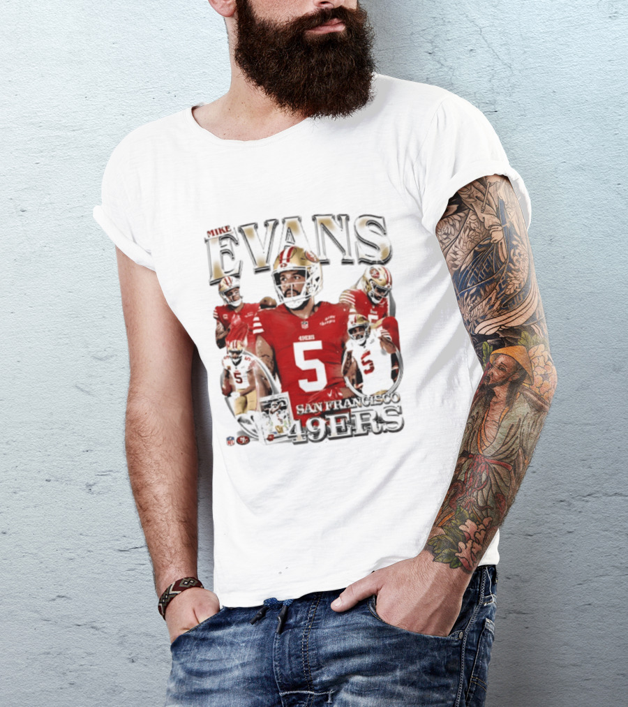 Mike Evans 49ers Player Collage San Francisco 2026 T-Shirt