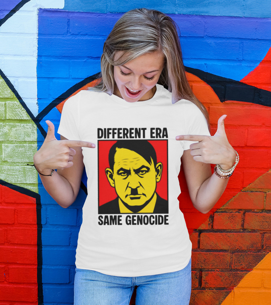 Different Era Same Genocide Protest Activism Iconic Political Commentary T-Shirt