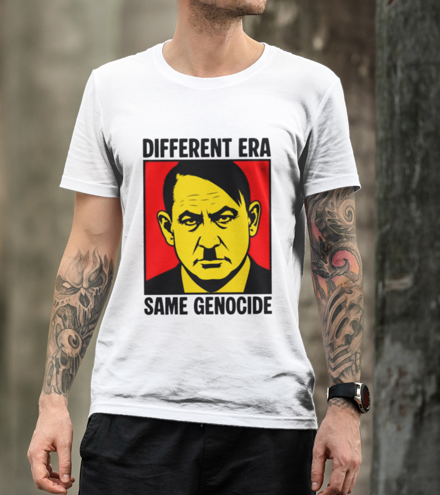 Different Era Same Genocide Protest Activism Iconic Political Commentary T-Shirt