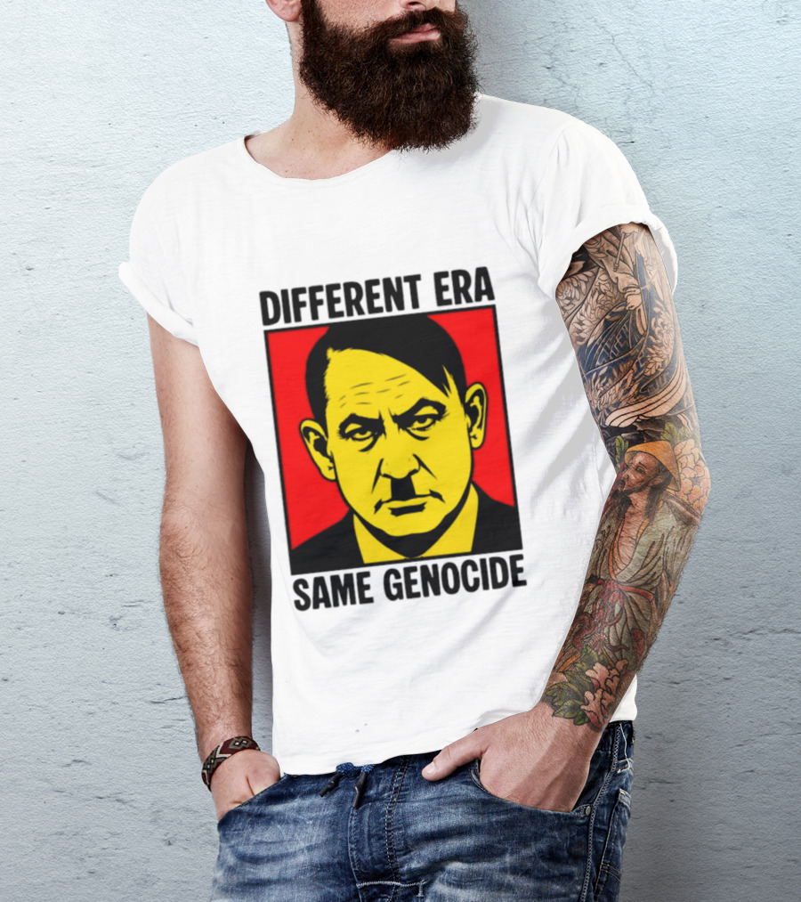 Different Era Same Genocide Protest Activism Iconic Political Commentary T-Shirt