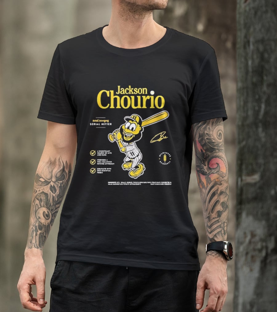 Jackson Chourio 2026 Milwaukee Brewers Serial Hitter T-Shirt