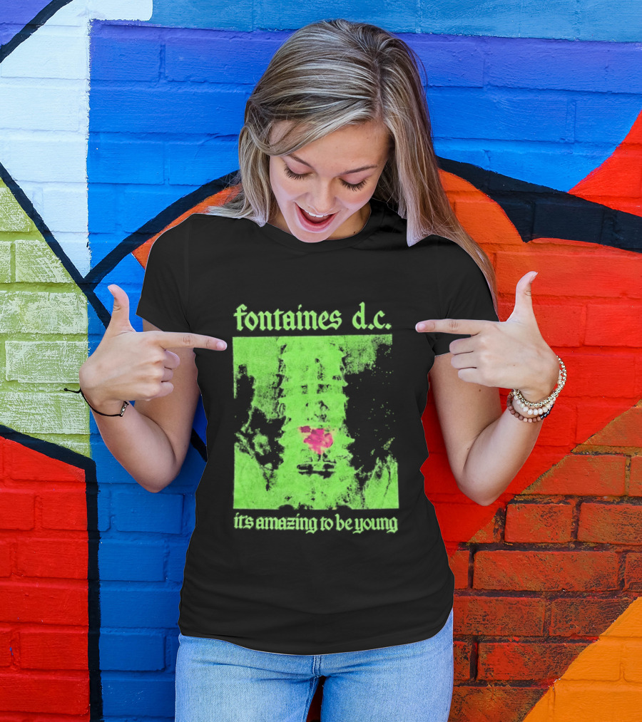 Fontaines D.C. It's Amazing To Be Young Bright Grunge T-Shirt