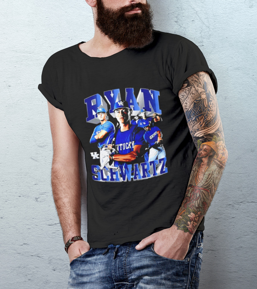 Ryan Schwartz Kentucky Wildcats NCAA Baseball Player T-Shirt