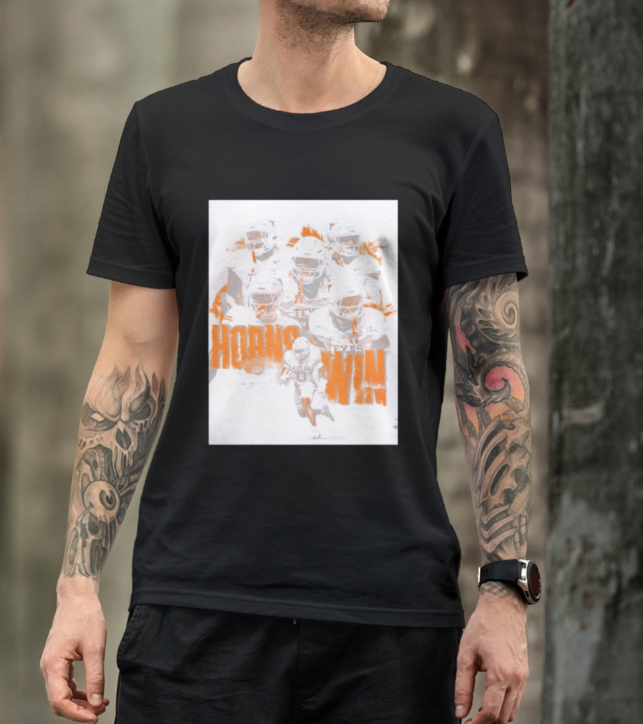 Texas Football Horns Win Burnt Orange 2026 T-Shirt