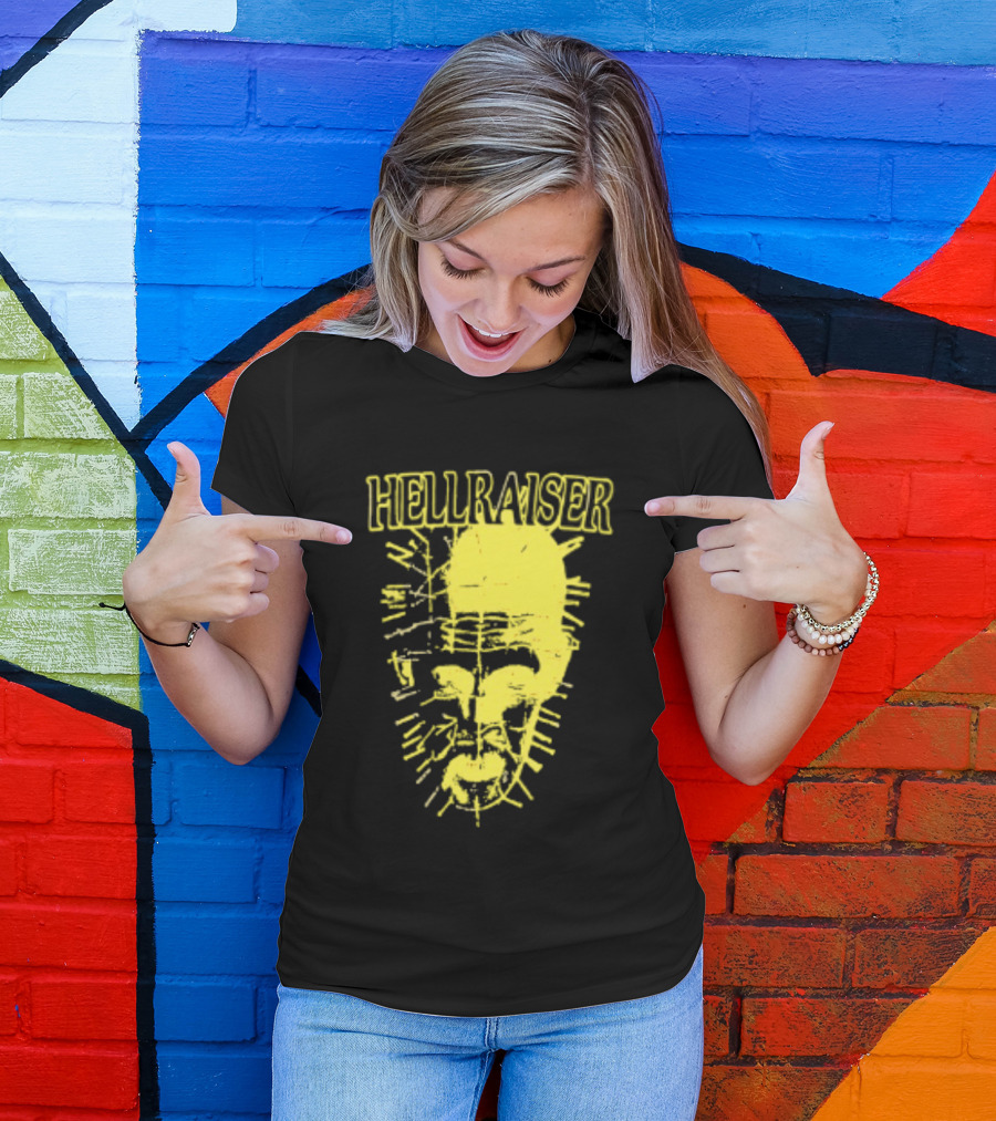 Hellraiser Pinhead Clive Barker Horror Movie Swag Head T-Shirt