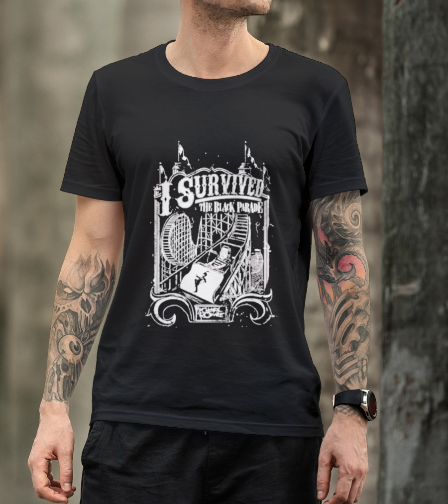 Survived The Black Parade Roller Theme Park Experience T-Shirt
