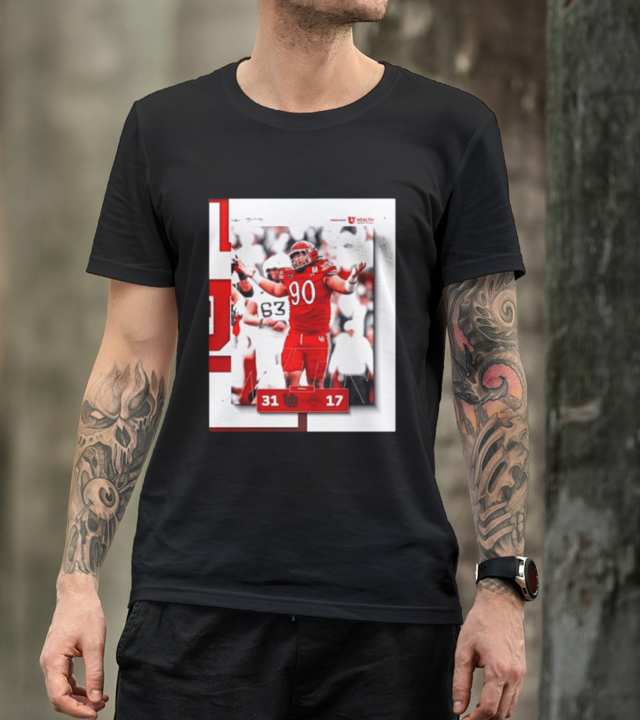 Utah Utes 31 17 Iowa State Cyclones 2026 Football Score Victory Celebration T-Shirt