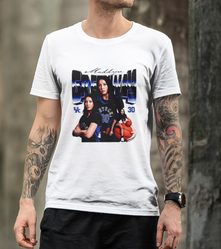 Maddyn Greenway 30 Kentucky Wildcats UK NTU Women's Basketball T-Shirt