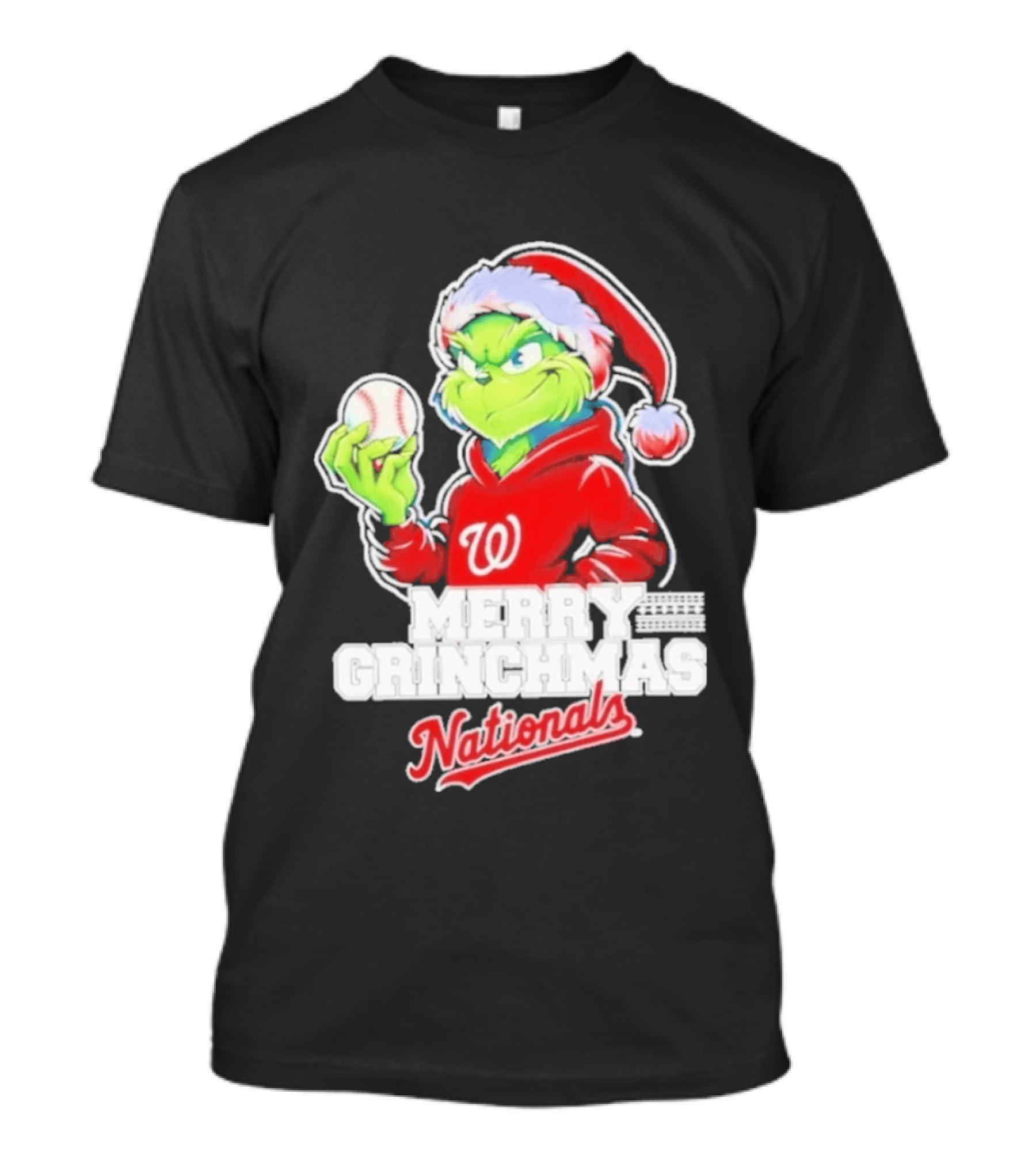 Grinch Merry Grinchmas Washington Nationals Baseball Christmas 2026 T-Shirt