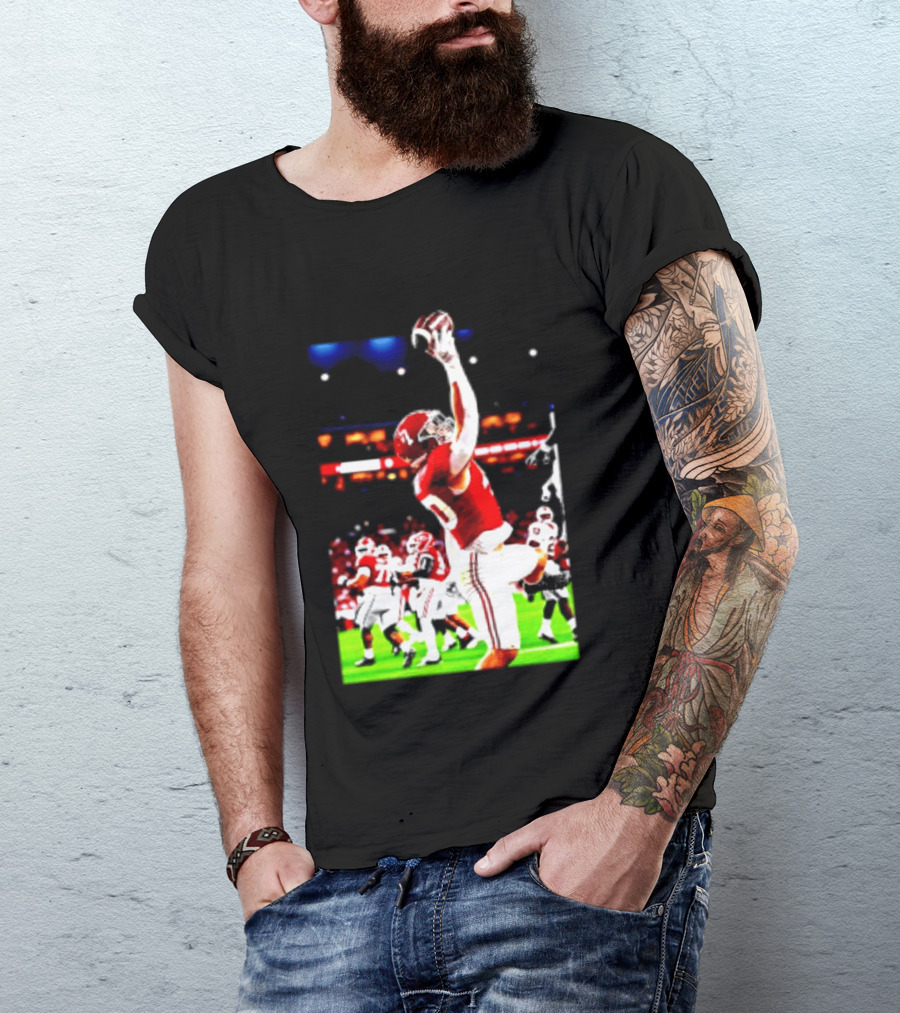Alabama Crimson Tide Josh Ford One Handed Football Catch T-Shirt