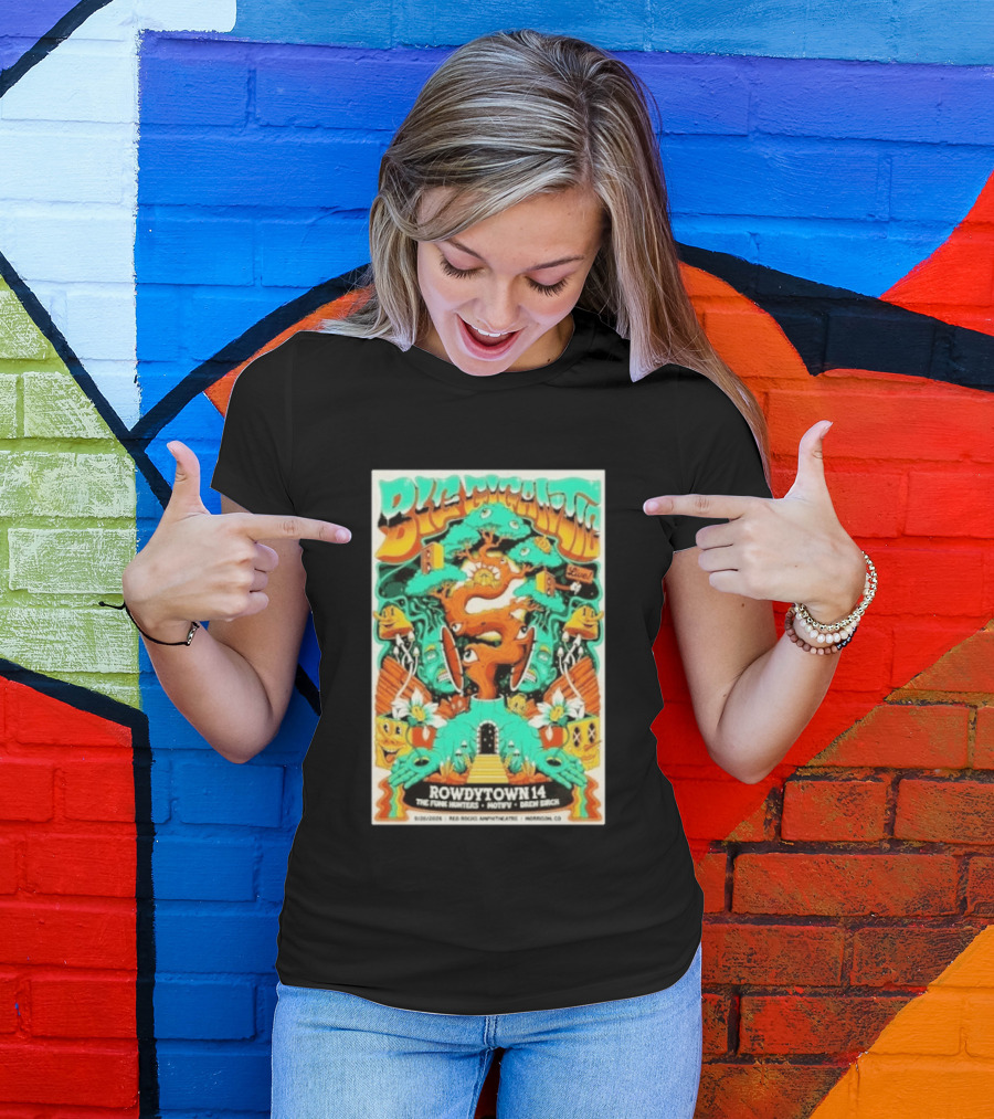 Boogie Nights Live Rowdytown 14 Red Rocks Amphitheatre 09.26.2026 The Funk Hunters Motifv Drew Birch T-Shirt