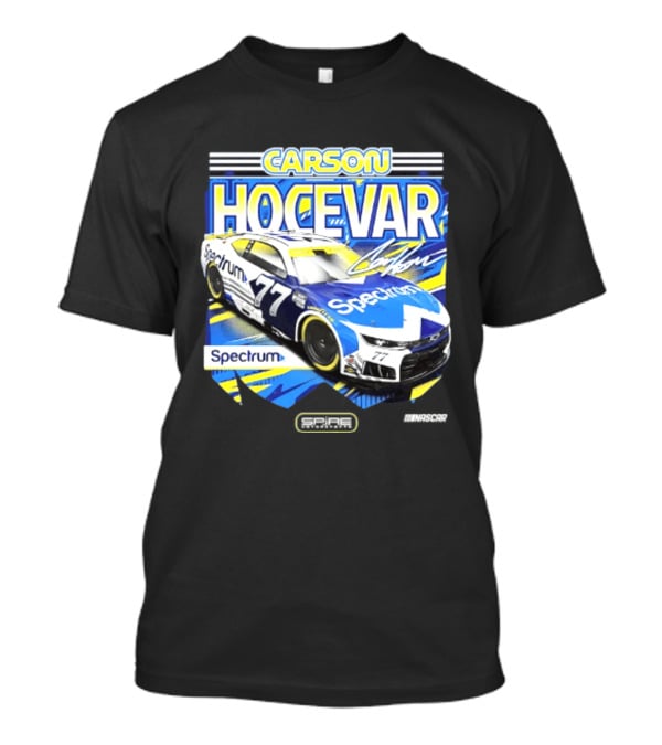 Carson Hocevar Spectrum 77 Racing Car Signature T-Shirt