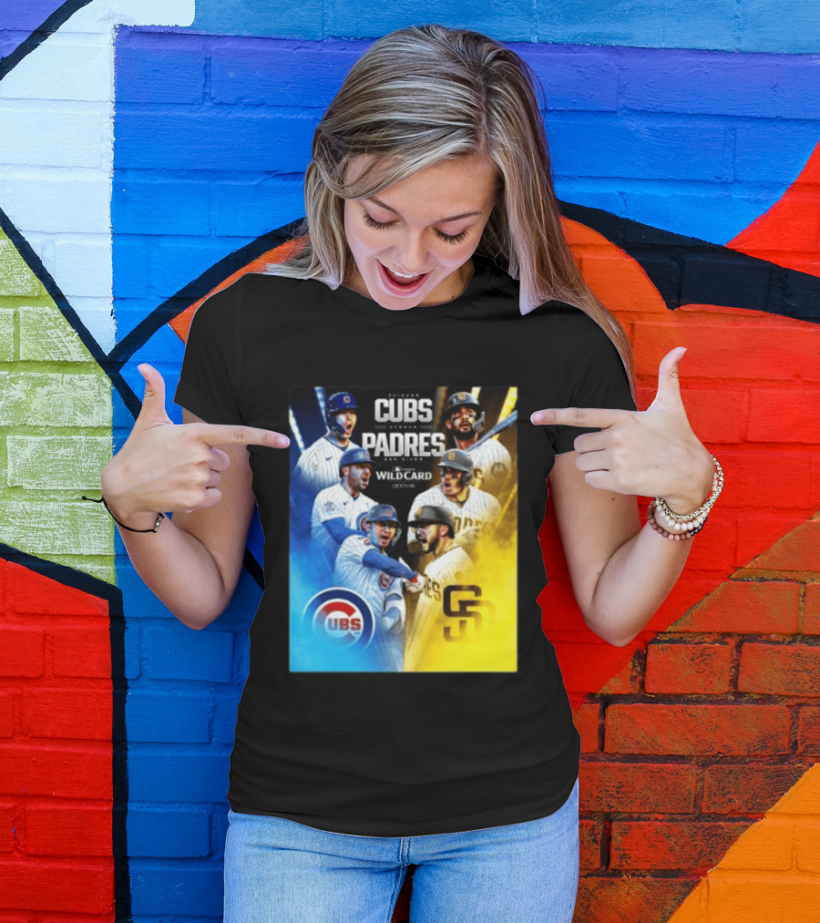 Chicago Cubs Vs San Diego Padres 2026 MLB NL Wild Card Showdown Baseball Fan Gear T-Shirt