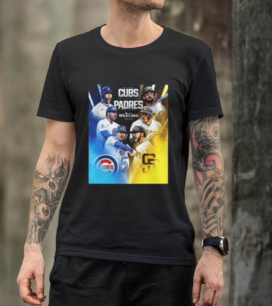 Chicago Cubs Vs San Diego Padres 2026 MLB NL Wild Card Showdown Baseball Fan Gear T-Shirt