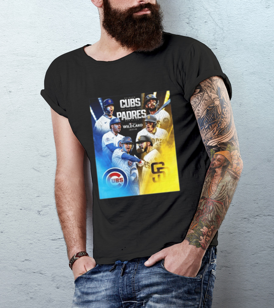 Chicago Cubs Vs San Diego Padres 2026 MLB NL Wild Card Showdown Baseball Fan Gear T-Shirt