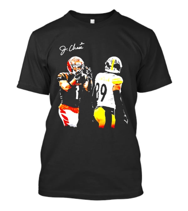 JaMarr Chase Vs Minkah Fitzpatrick Cincinnati Bengals Pittsburgh Steelers Football T-Shirt