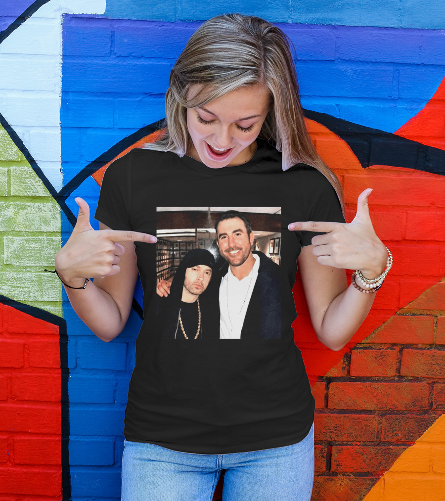 Justin Verlander Eminem Iconic Collaboration Moment T-Shirt