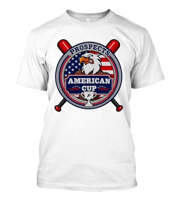 Prospects American Cup Eagle Emblem With USA Flag And Trophy T-Shirt