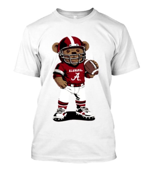 Alabama Crimson Tide 2026 Teddy Bear Football NCAA Team Spirit T-Shirt