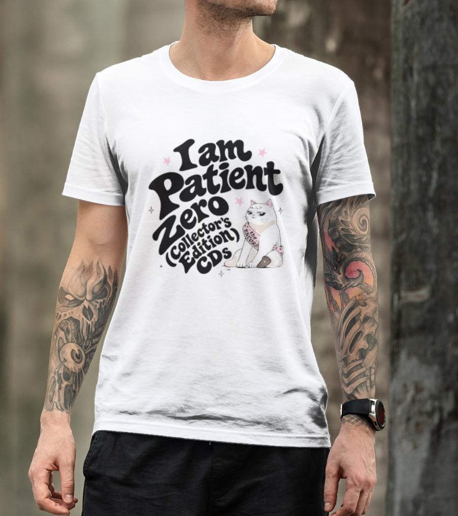I Am Patient Zero Collectors Edition CDs Cat With Pink Bandana T-Shirt
