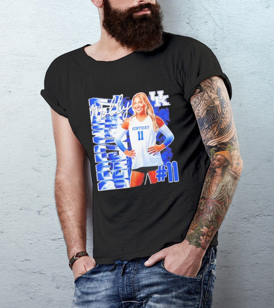 Kentucky Wildcats Volleyball Molly 11 Kentucky Player Pose UK T-Shirt