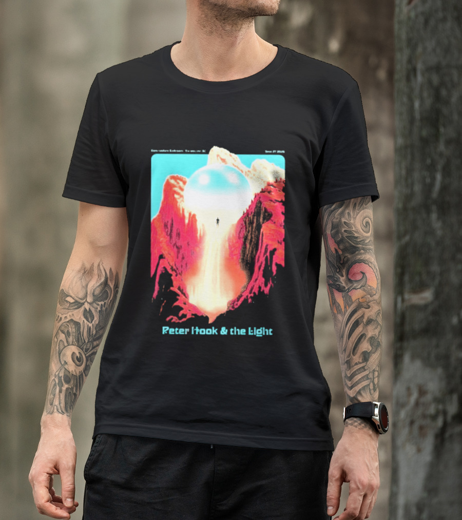 Peter Hook And The Light Vancouver BC Commodore Ballroom September 27 2026 Retro Futuristic Album Cover T-Shirt
