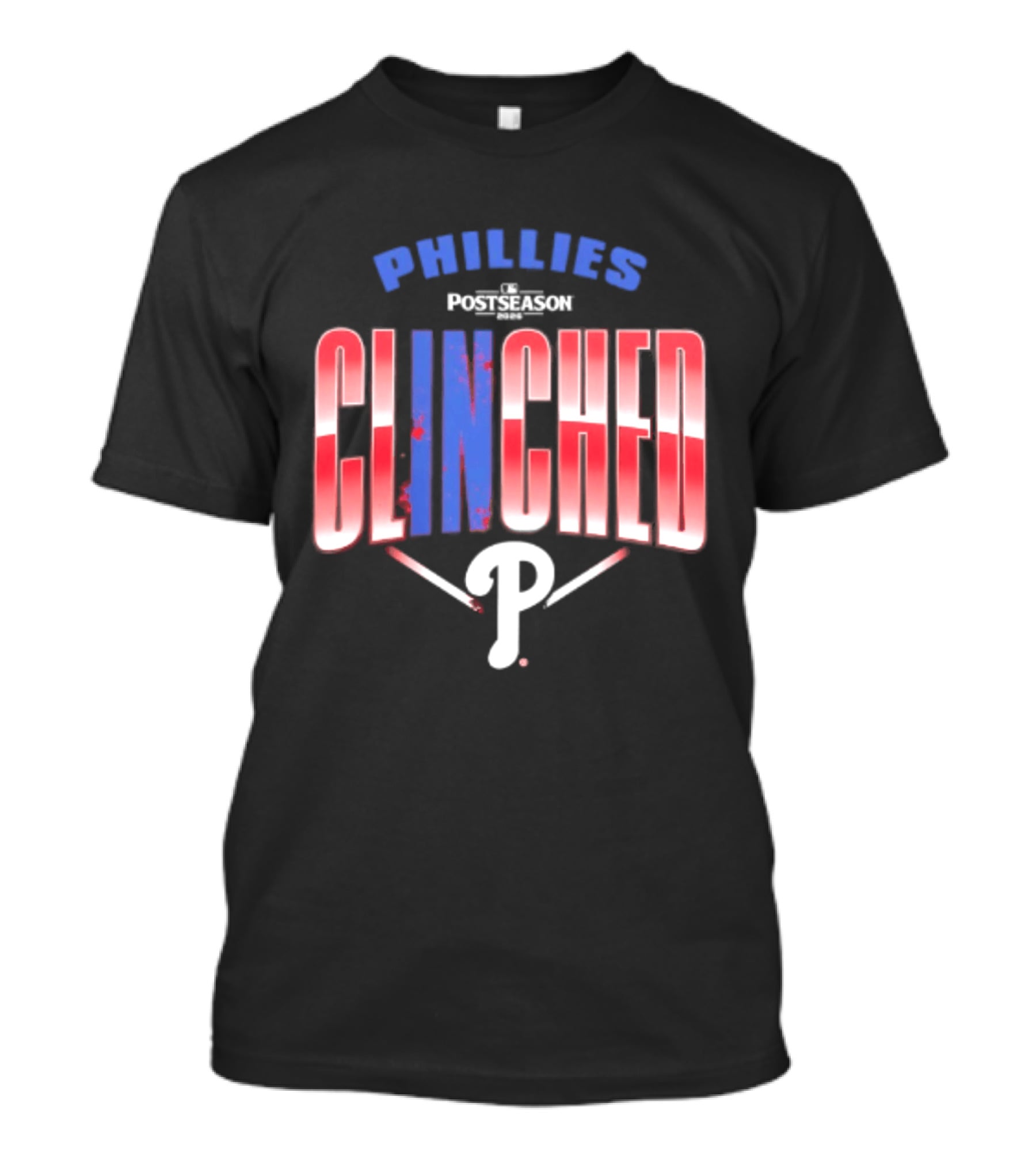 Phillies Red 2026 MLB Postseason Clinched Locker Room P T-Shirt