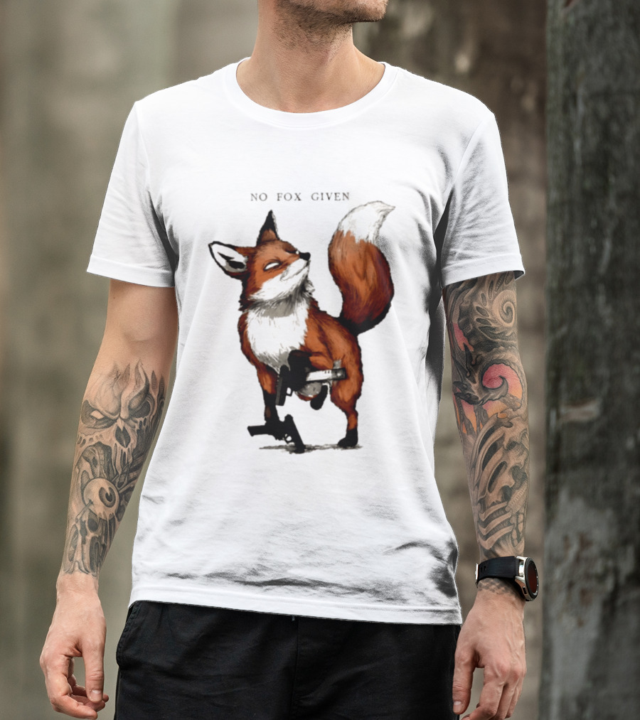 No Fox Given With Pistol And Attitude T-Shirt