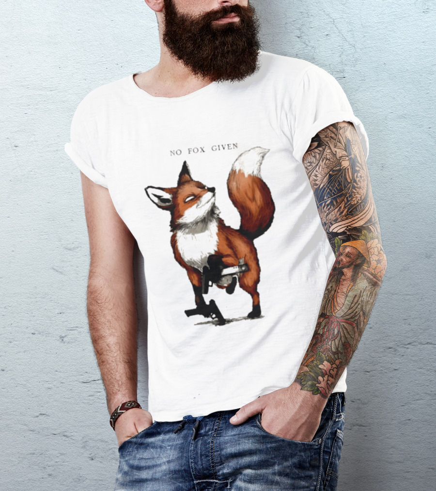 No Fox Given With Pistol And Attitude T-Shirt