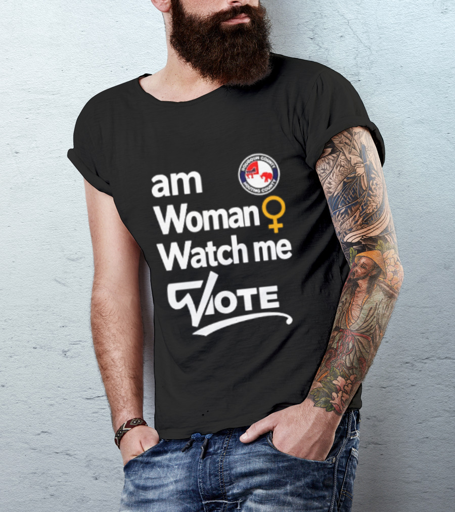 Am Woman Me Vote Loudoun County Female Symbol Political Elephant Donkey T-Shirt