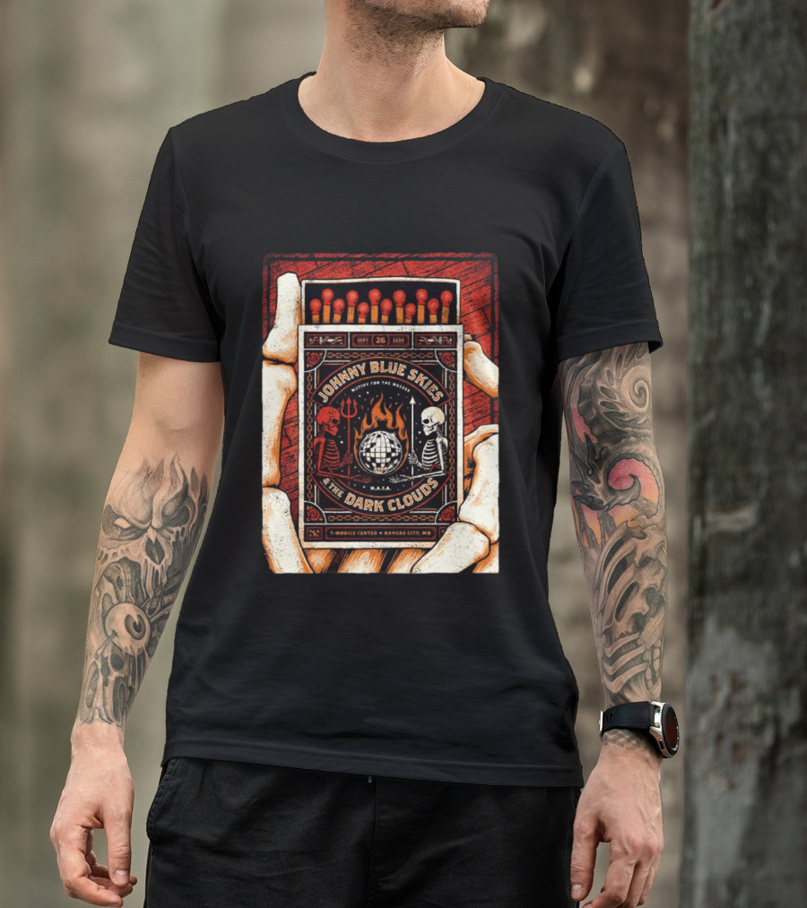 Johnny Blue Skies And The Dark Clouds Matchbox Mobile Center Kansas City MO September 26 2026 T-Shirt