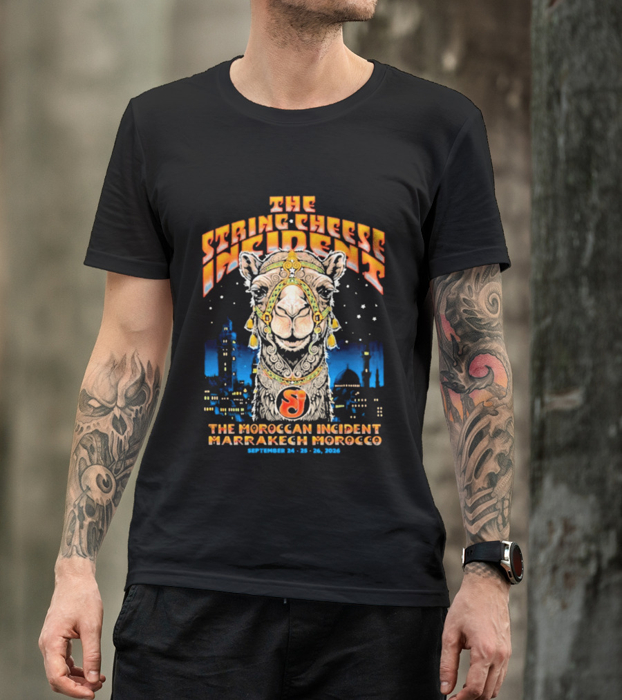 The String Cheese Incident Moroccan Incident Marrakech Morocco September 24 25 26 2026 T-Shirt