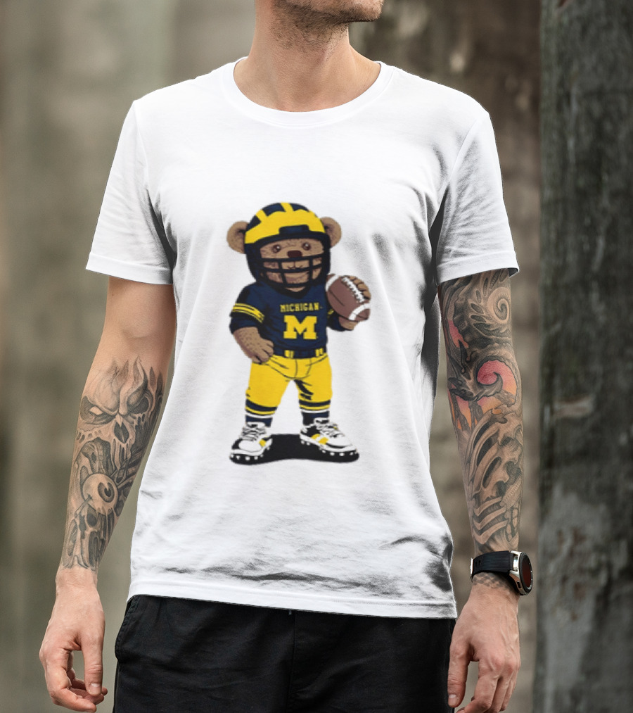 Michigan Wolverines Teddy Bear NCAA Football 2026 T-Shirt