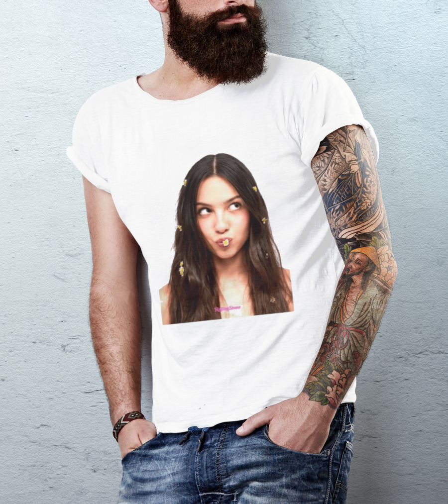Olivia Rodrigo Rolling Stone Digital Exclusive Photo With Daisy Accents T-Shirt
