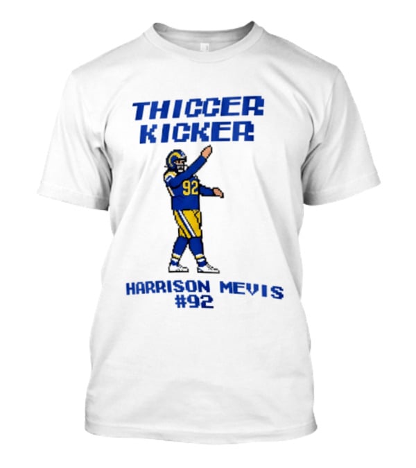 Thiccer Kicker Harrison Mevis 92 Los Angeles Rams T-Shirt